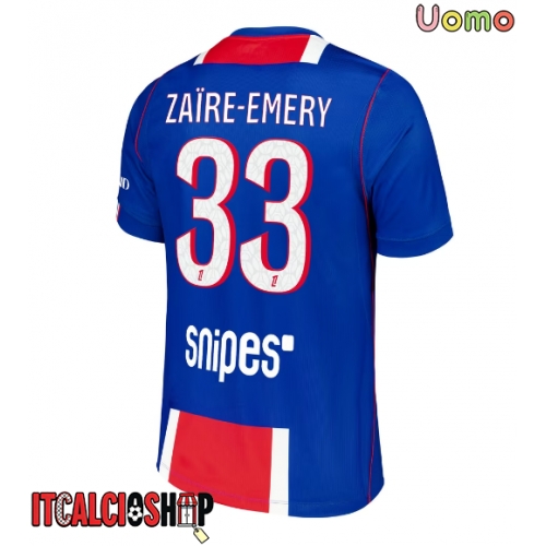 Paris Saint-Germain Warren Zaire-Emery #33 Prima Maglia 2026-27 Manica Corta
